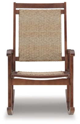 Ashley Signature Design Emani Rocking Chair Brown/Natural P168-827