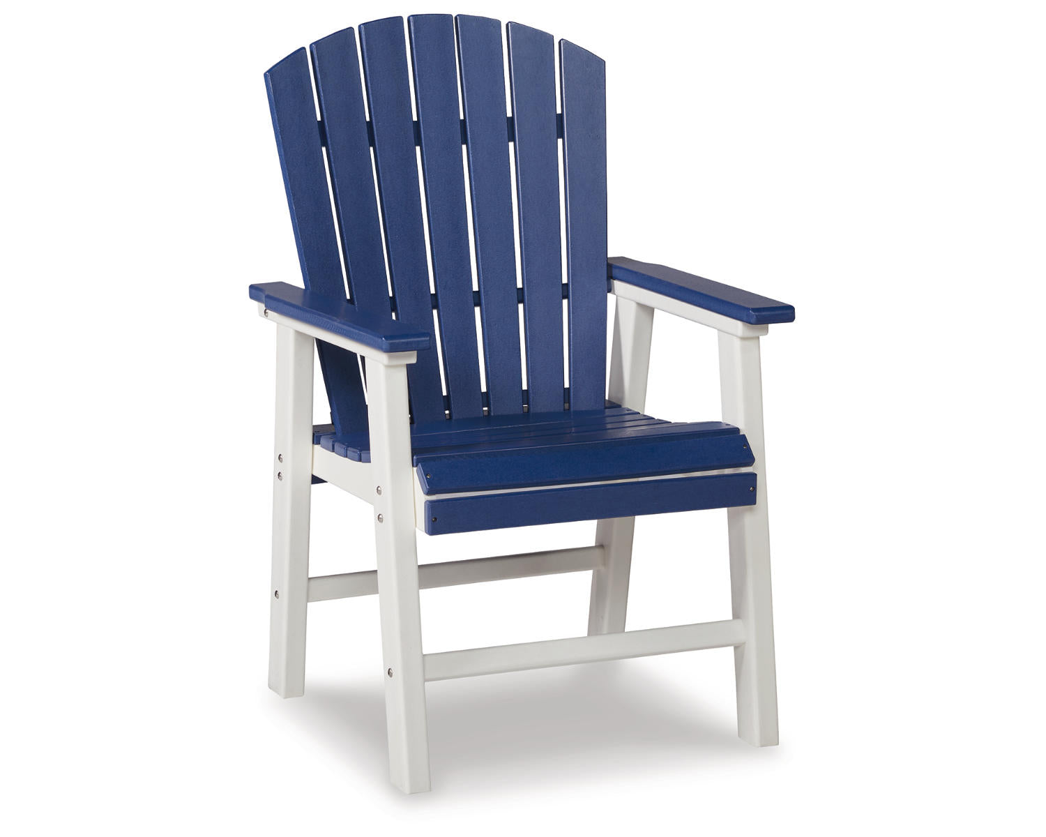 Ashley Signature Design Toretto Outdoor Dining Arm Chair (Set of 2) Blue/White P209-601A