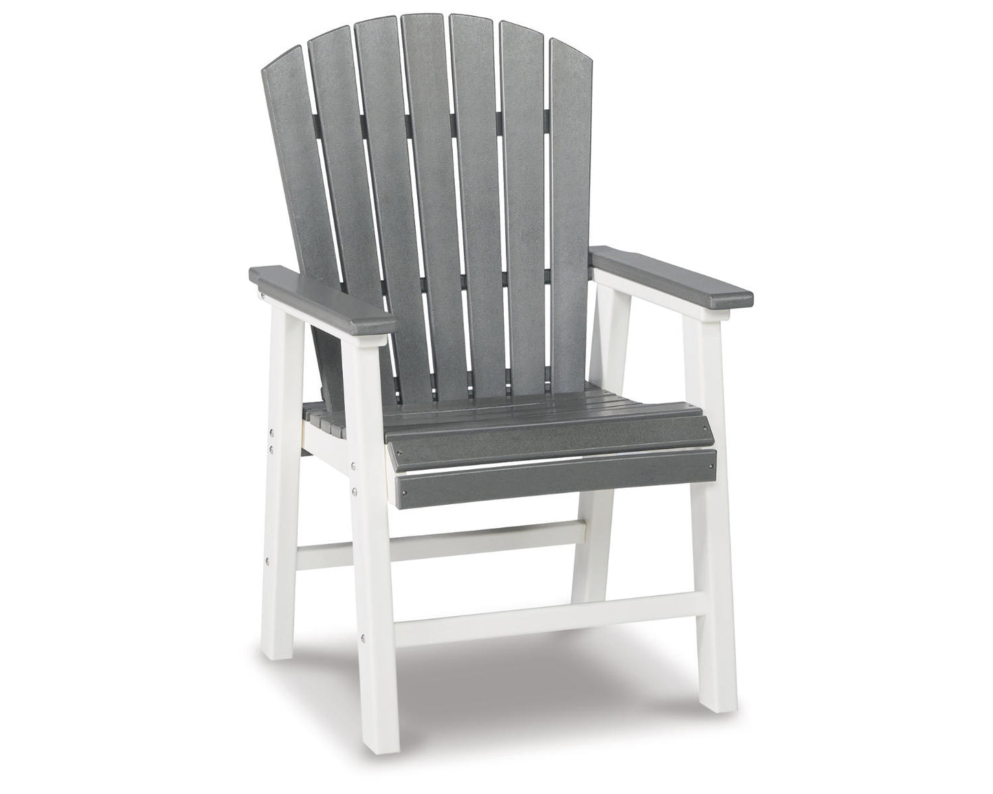 Ashley Signature Design Transville Outdoor Dining Arm Chair (Set of 2) Gray/White P210-601A