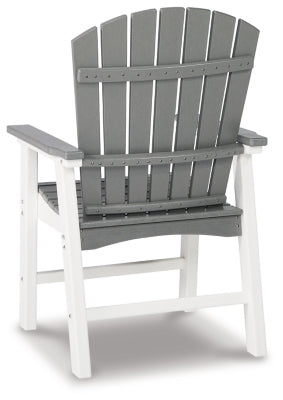 Ashley Signature Design Transville Outdoor Dining Arm Chair (Set of 2) Gray/White P210-601A