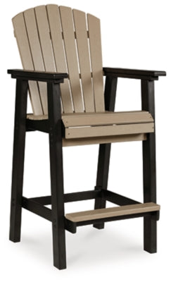 Ashley Signature Design Fairen Trail Barstool (Set of 2) Black/Driftwood P211-130