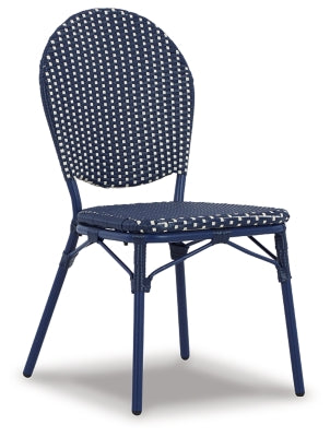 Ashley Signature Design Odyssey Blue Outdoor Table and Chairs (Set of 3) Blue P216-050