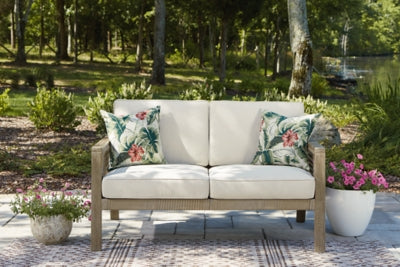 Ashley Signature Design Barn Cove Loveseat with Cushion Brown P342-835