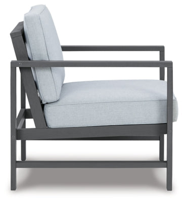 Ashley Signature Design Fynnegan Lounge Chair with Cushion (Set of 2) Gray P349-821