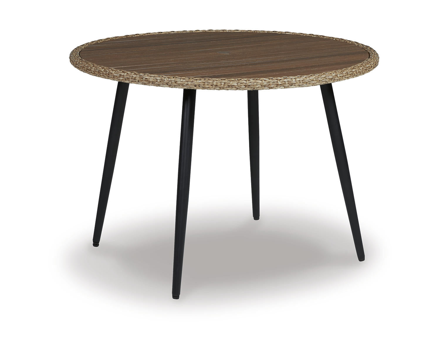 Ashley Signature Design Amaris Outdoor Dining Table Black/Gray;Brown/Beige P369-615