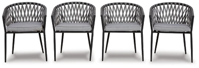 Ashley Signature Design Palm Bliss Outdoor Dining Chair (Set of 4) Gray P372-601