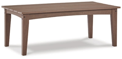 Ashley Signature Design Emmeline Outdoor Coffee Table Brown P420-701