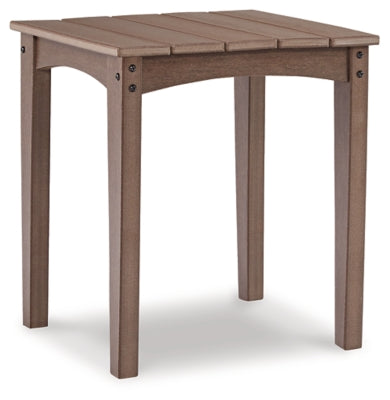 Ashley Signature Design Emmeline Outdoor End Table Brown P420-702