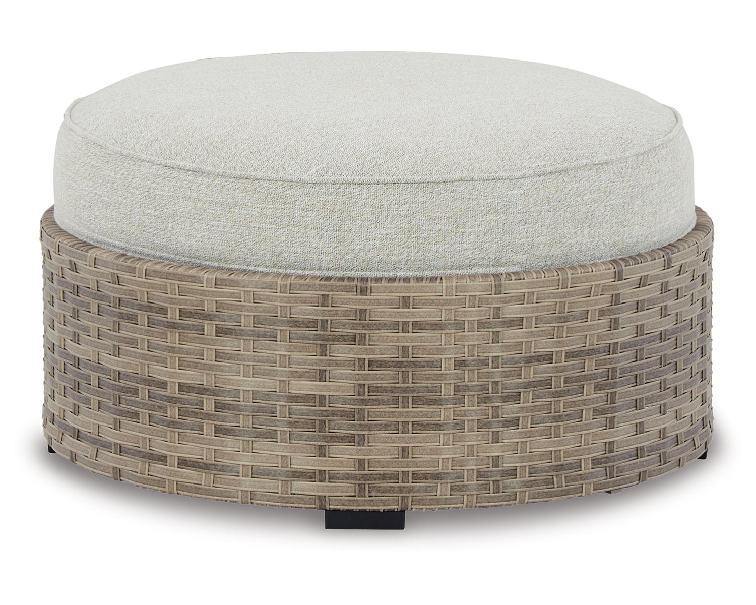 Ashley Signature Design Calworth Outdoor Ottoman with Cushion Beige P458-814