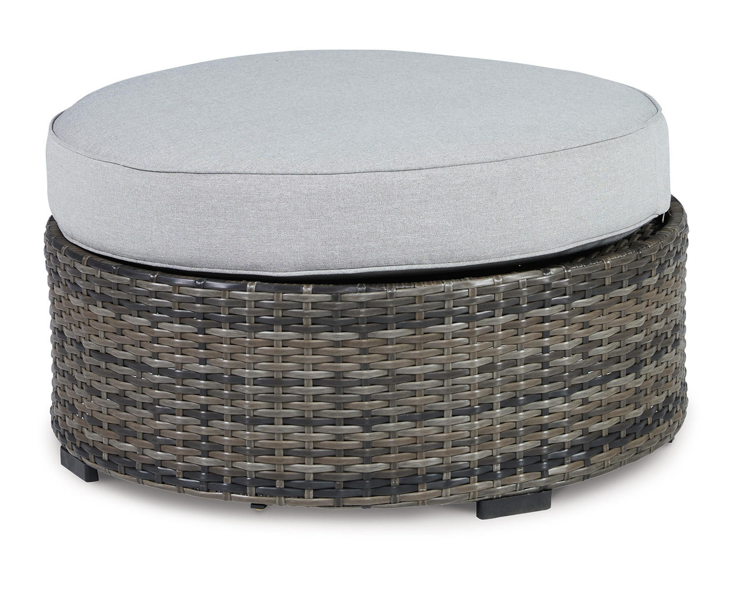 Ashley Signature Design Harbor Court Ottoman with Cushion Black/Gray P459-814