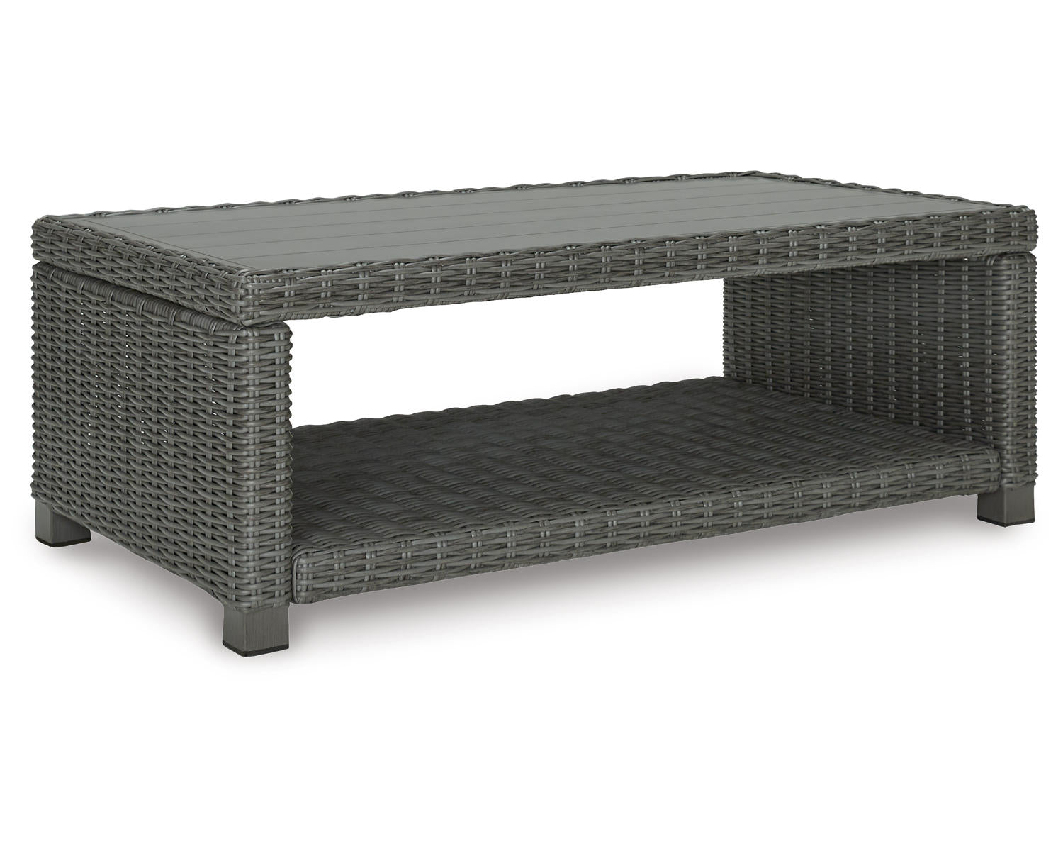 Ashley Signature Design Elite Park Outdoor Coffee Table Black/Gray P518-701