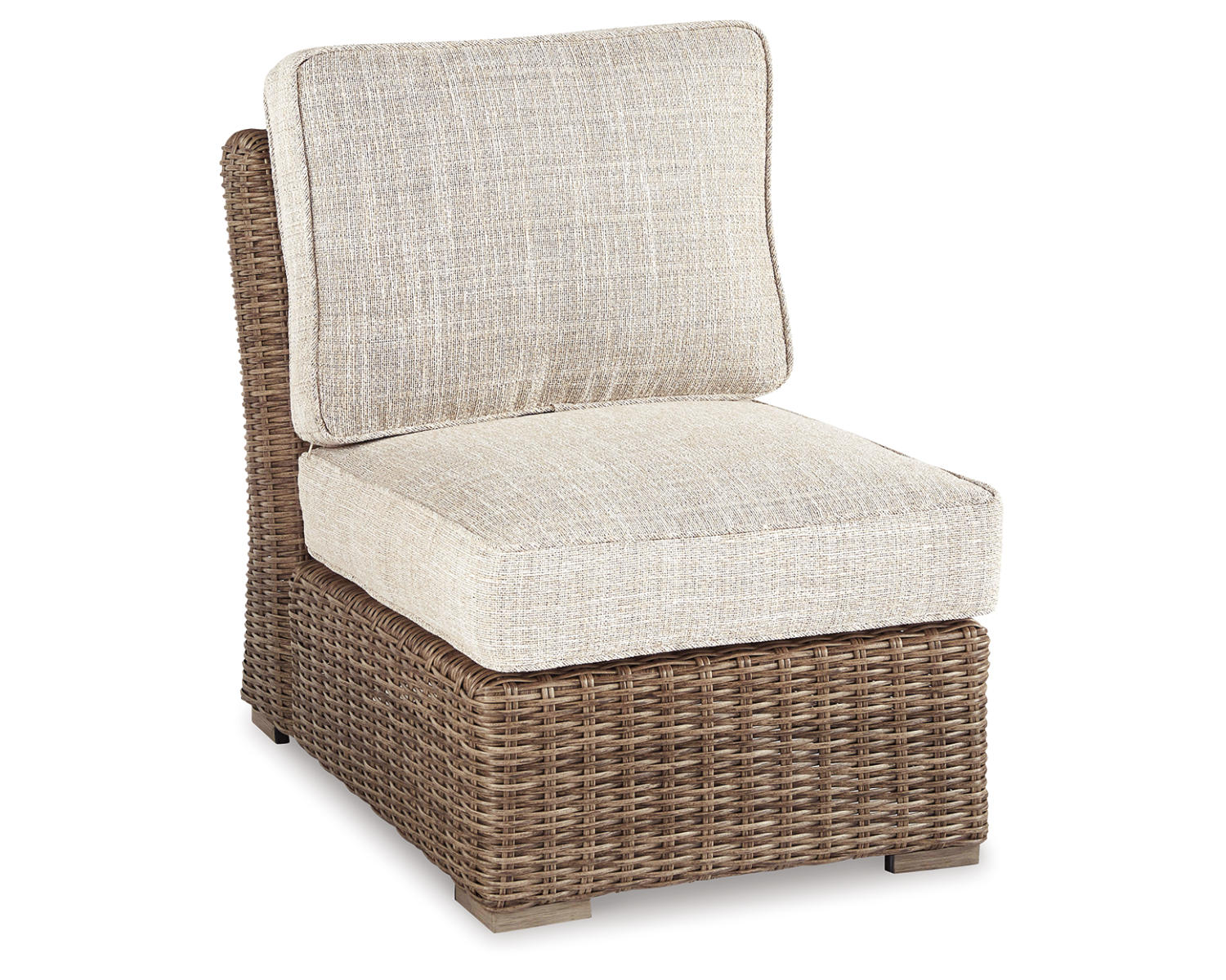 Ashley Signature Design Beachcroft Armless Chair with Cushion Brown/Beige P791-846