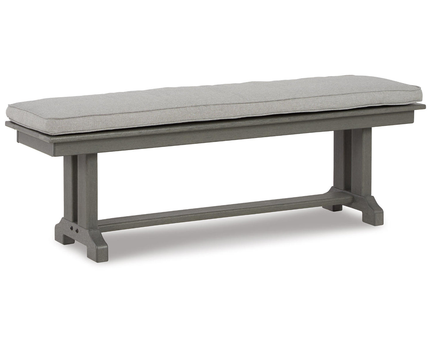 Ashley Signature Design Visola Bench with Cushion Gray P802-600