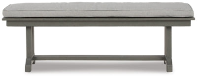 Ashley Signature Design Visola Bench with Cushion Gray P802-600