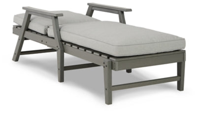 Ashley Signature Design Visola Chaise Lounge with Cushion Gray P802-815