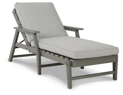 Ashley Signature Design Visola Chaise Lounge with Cushion Gray P802-815