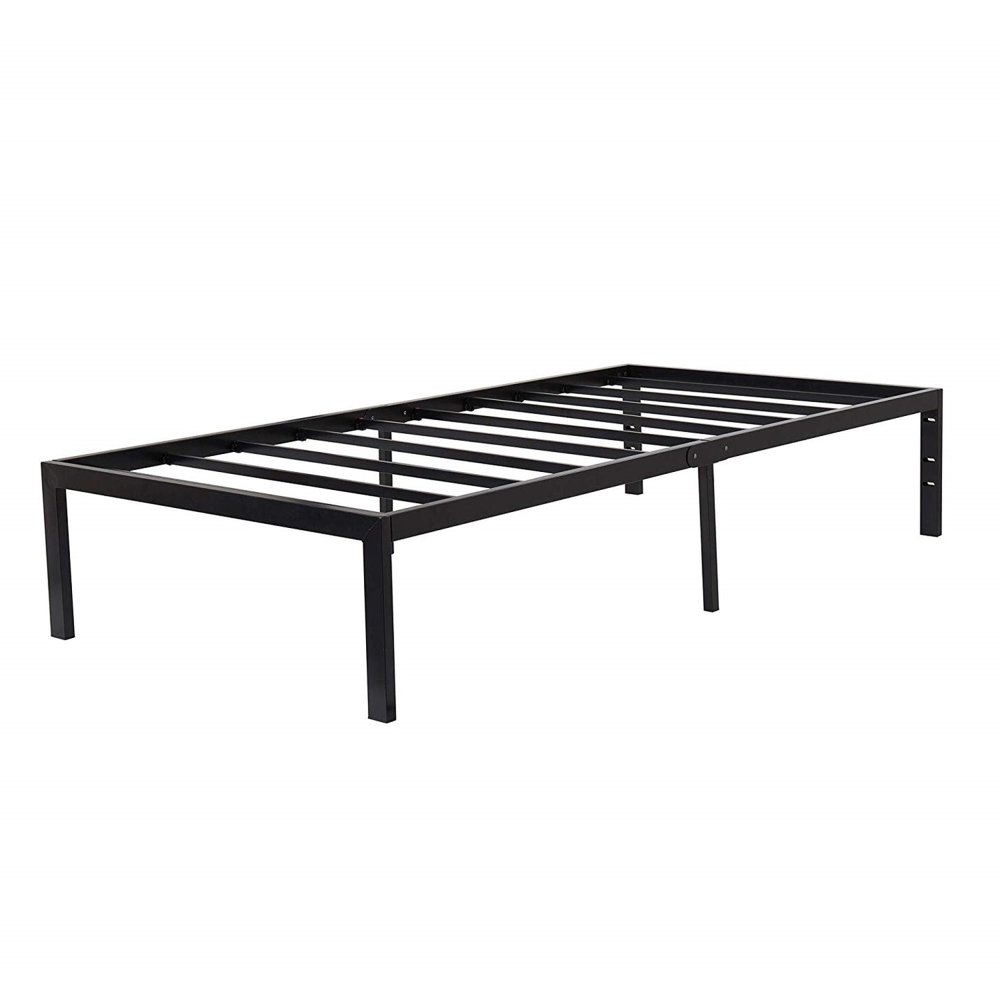 Twin size Modern Heavy Duty Black Metal Platform Bed Frame