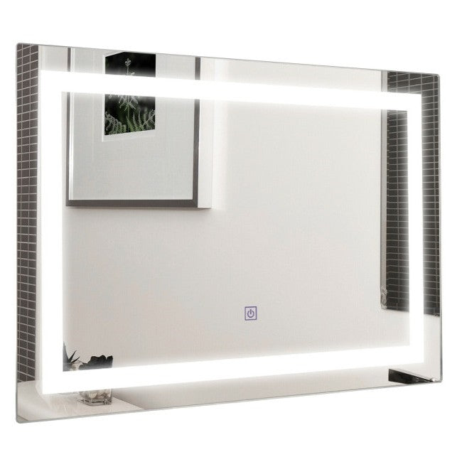 27.5 inch LED Touch Sensor Wall Mounted Corded Bathroom Mirror