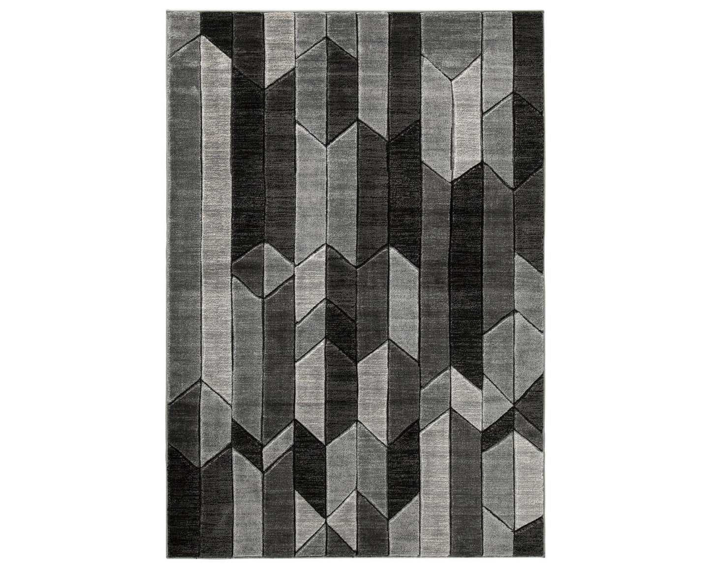 Ashley Signature Design Chayse 6'6" x 9'6" Rug Black/Gray R403461