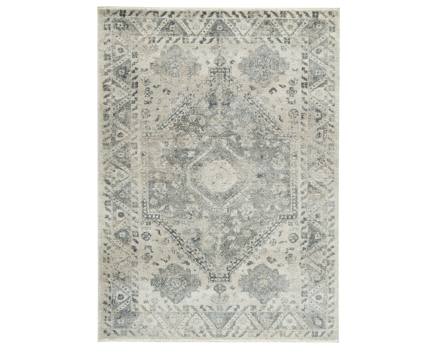 Ashley Signature Design Precia 7'10" x 10'6" Rug White;Black/Gray;Blue;Brown/Beige R404131