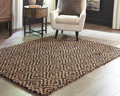 Ashley Signature Design Broox 5' x 7' Rug Natural/Black R404312