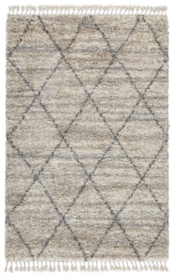 Ashley Signature Design Abdalah 7'10" x 9'10" Rug Beige/Gray R404621