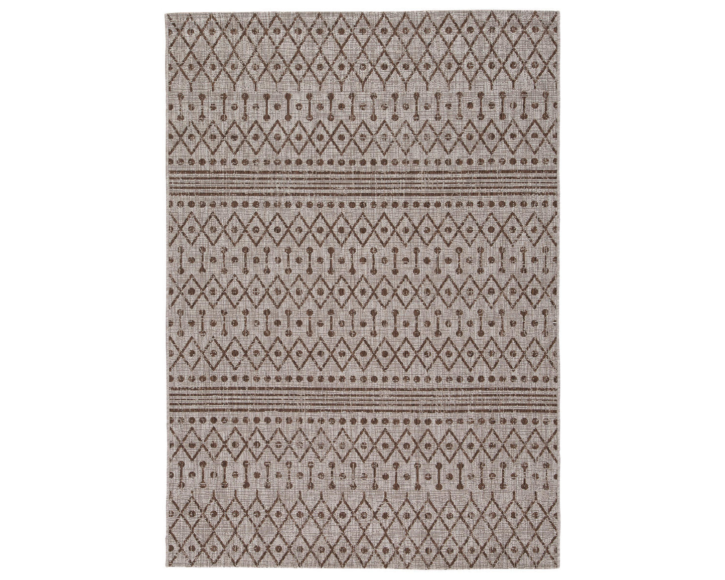 Ashley Signature Design Dubot Large Rug White;Black/Gray;Brown/Beige R405011