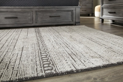 Ashley Signature Design Wimgrove Medium Rug Taupe/Charcoal R405152