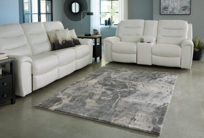 Ashley Signature Design Larobin Large Rug Charcoal/Beige/Gray R405191