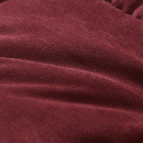 Full/Queen Plush Sherpa Reversible Micro Suede Comforter Set in Marron