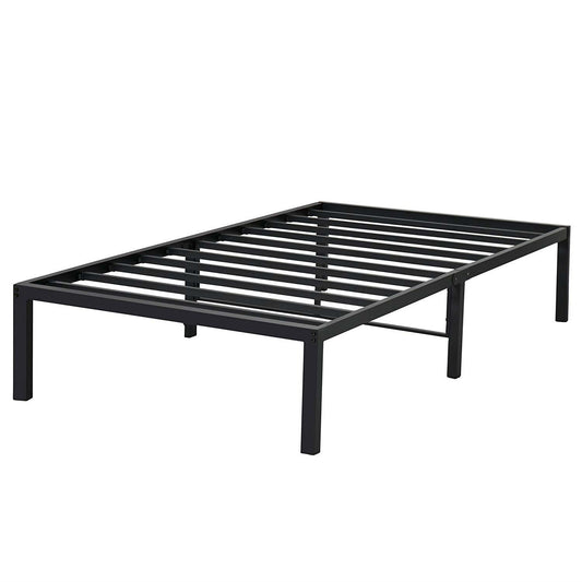 Twin XL size Heavy Duty Black Metal Platform Bed Frame