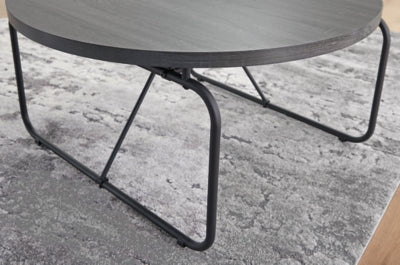 Ashley Signature Design Garvine Table (Set of 3) Charcoal/Black T006-13