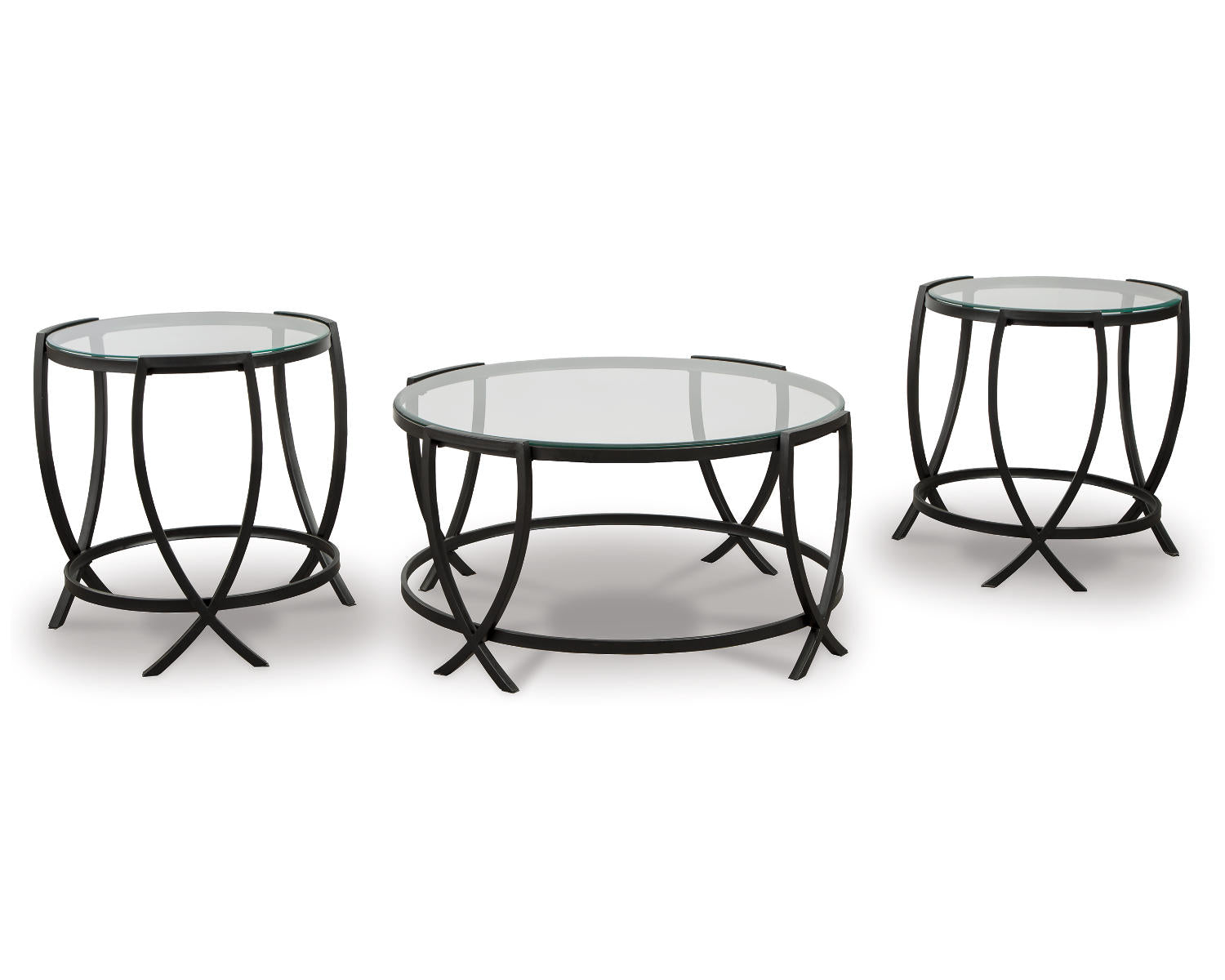 Ashley Signature Design Tarrin Table (Set of 3) Black T115-13