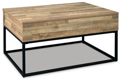 Ashley Signature Design Gerdanet Lift-Top Coffee Table Natural T150-9