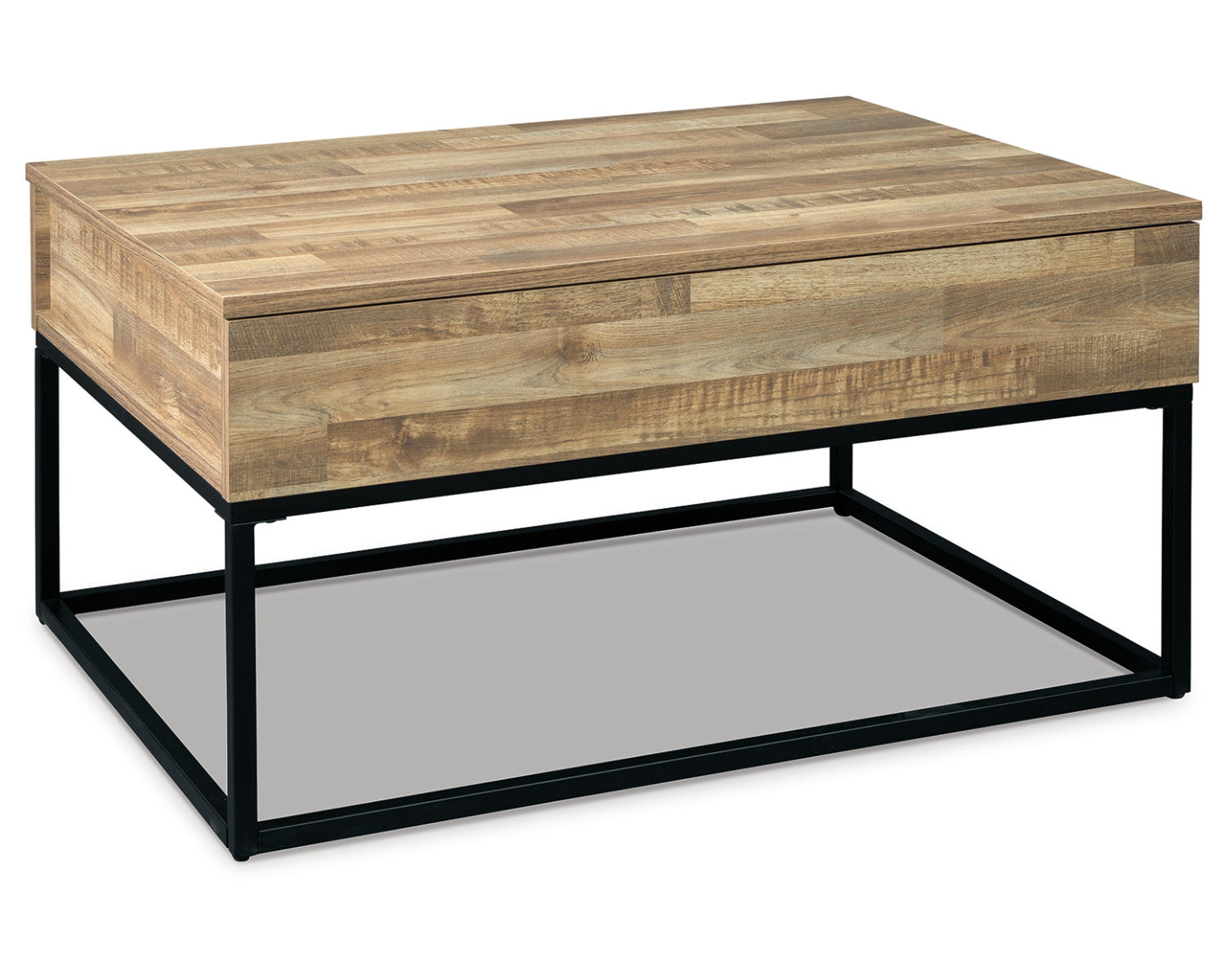 Ashley Signature Design Gerdanet Lift-Top Coffee Table Natural;Brown/Beige T150-9