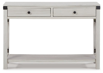 Ashley Signature Design Bayflynn Sofa/Console Table Whitewash T172-4