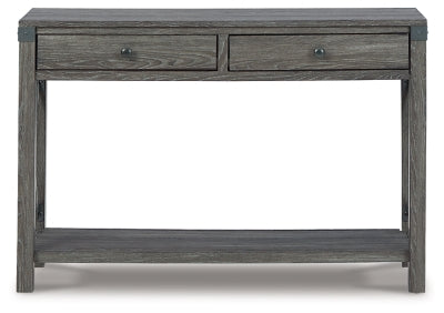 Ashley Signature Design Freedan Sofa/Console Table Grayish Brown T175-4