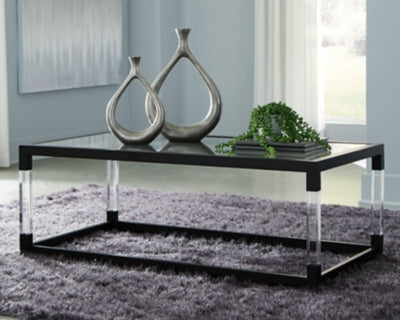 Ashley Signature Design Nallynx Coffee Table Metallic Gray T197-1