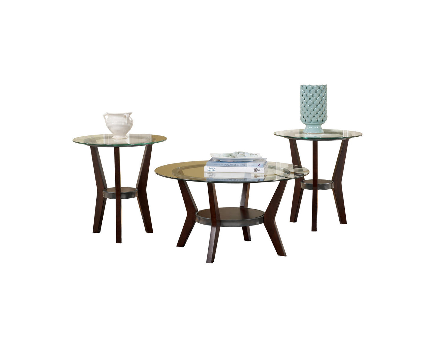 Ashley Signature Design Fantell Table (Set of 3) Brown/Beige T210-13