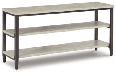 Ashley Signature Design Shybourne Sofa Table Gray/Aged Bronze T250-10