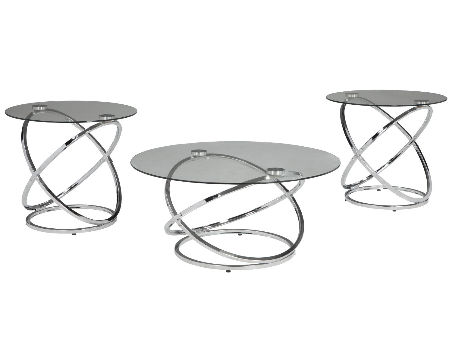 Ashley Signature Design Hollynyx Table (Set of 3) Metallic T270-13