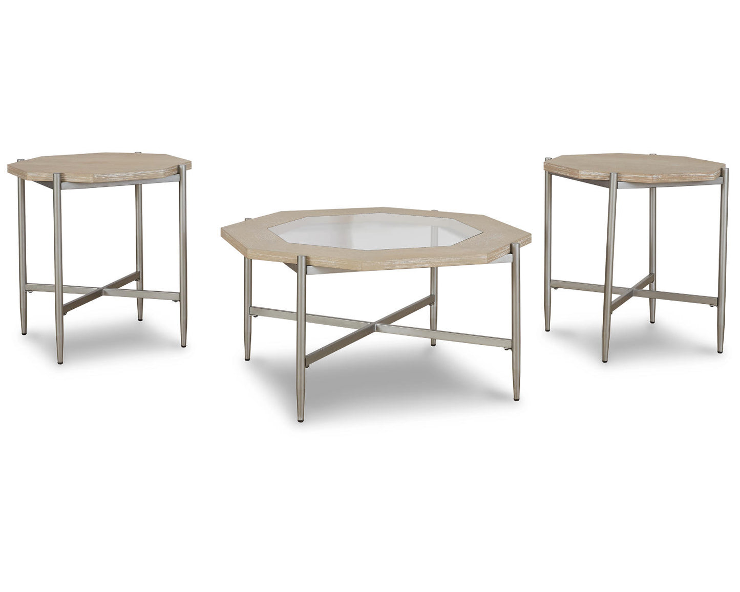 Ashley Signature Design Varlowe Table (Set of 3) Bisque T278-13