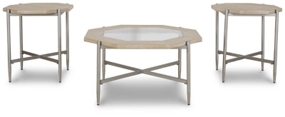 Ashley Signature Design Varlowe Table (Set of 3) Bisque T278-13