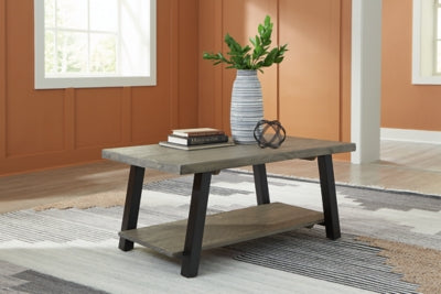 Ashley Signature Design Brennegan Coffee Table Gray/Black T323-1