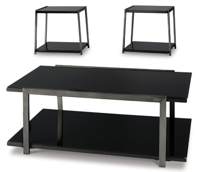 Ashley Signature Design Rollynx Table (Set of 3) Black T326-13