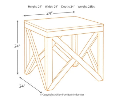 Ashley Signature Design Haroflyn End Table Gray T329-2