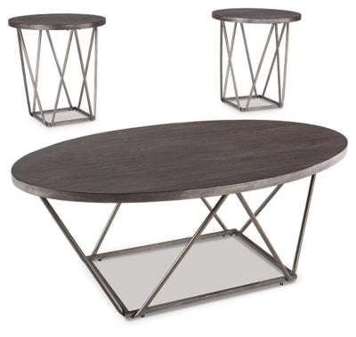 Ashley Signature Design Neimhurst Table (Set of 3) Dark Brown T384-13