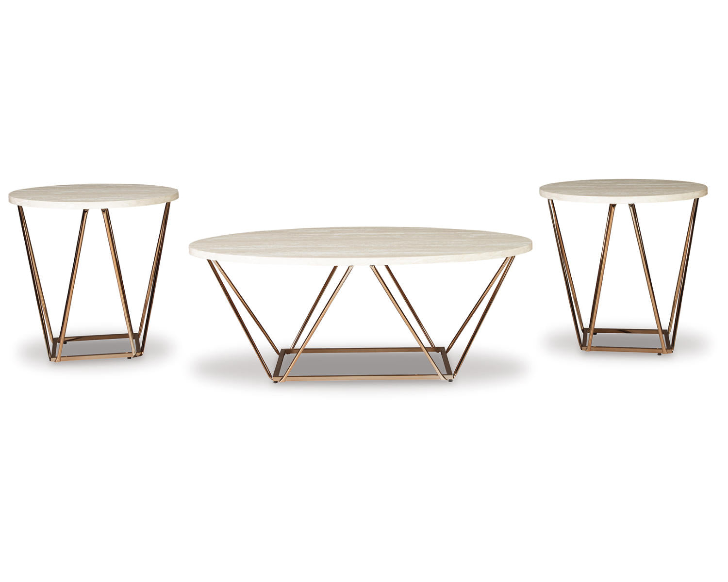 Ashley Signature Design Tarica Table (Set of 3) Two-tone T385-13