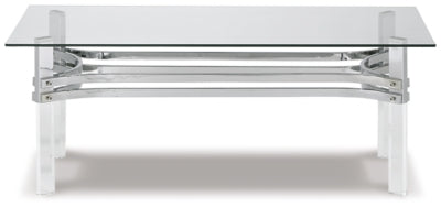 Ashley Signature Design Braddoni Coffee Table Chrome Finish T420-1