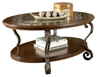 Ashley Signature Design Nestor Coffee Table Medium Brown T517-0